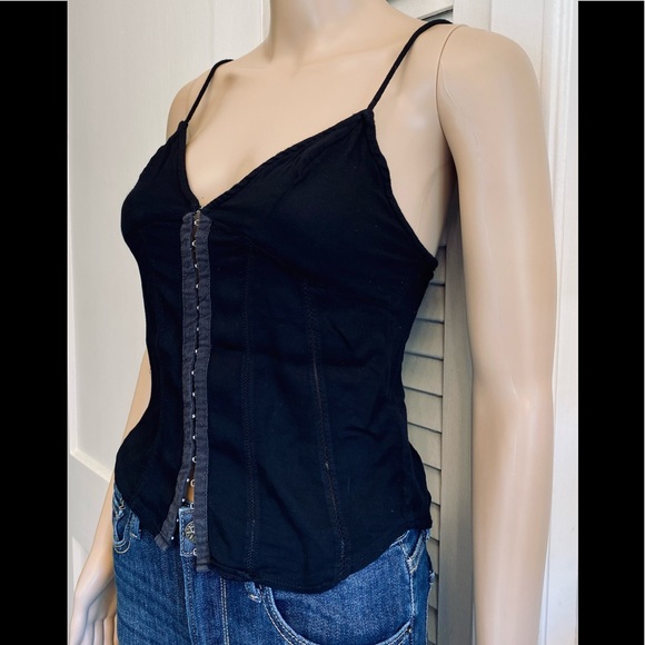 💚3/20$5/25💚Silence + Noise Black hook/eye clasp front - Picture 7 of 16